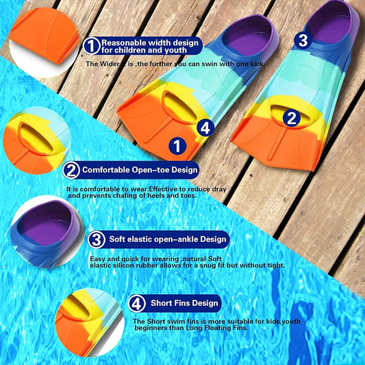 Palmes de natation en silicone confortables